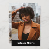 Invitation Modèle Actor Dancer 4 Photo Comp (Devant / Derrière)