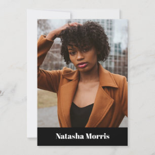 Invitation Modèle Actor Dancer 4 Photo Comp