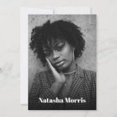 Invitation Modèle Actor Dancer 4 Photo Comp (Devant)