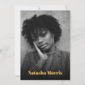 Invitation Modèle Actor Dancer 4 Photo Comp (Devant)