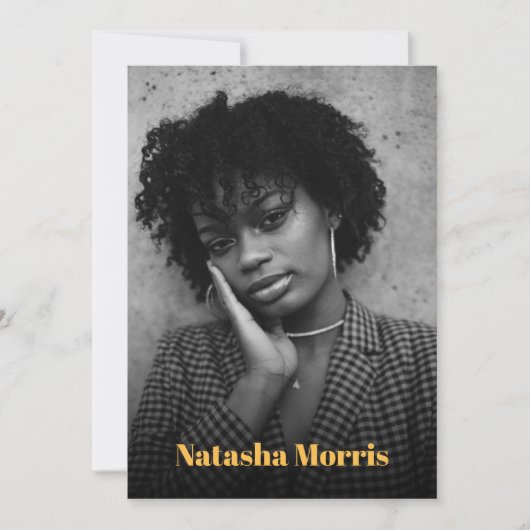 Invitation Modèle Actor Dancer 4 Photo Comp (Devant)