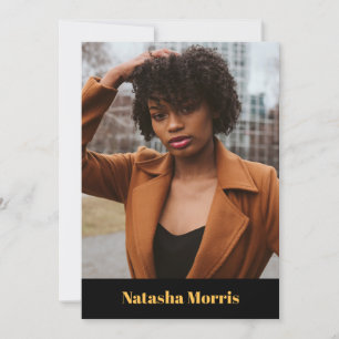 Invitation Modèle Actor Dancer 4 Photo Comp