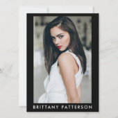 Invitation Modèle Actor Pro Comp Card Femme 5 Photo (Devant)