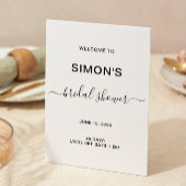 Invitation Modèle Affiche de bienvenue Fête des mariées