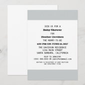 Invitation Modèle baby shower (Devant / Derrière)