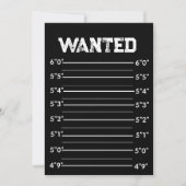 Invitation Modèle Blank Mugshot (Devant)