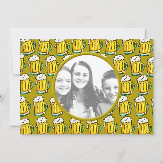 Invitation Modèle, Bordure de bière (Devant)