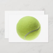 Invitation Modèle customisé par balle de tennis jaune (Devant / Derrière)