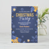 Invitation Modèle d'affiche de fête de Noël joyeuse (Debout devant)