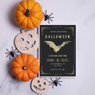 Invitation Modèle d'affiche de fête Halloween vintage
