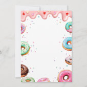 Invitation Modèle de Baby shower à saupoudrer de Donut et de  (Dos)