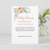 Invitation Modèle de Baby shower précieux (Debout devant)