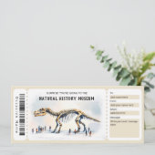 Invitation Modèle de Bon Cadeau du Musée d'Histoire Naturelle (Debout devant)