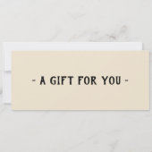Invitation Modèle de Bon Cadeau du Musée d'Histoire Naturelle (Dos)