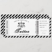 Invitation Modèle de bon cadeau pour tatouage personnalisé (Devant / Derrière)