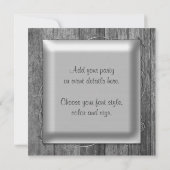 Invitation Modèle de carton d'invitation de fête élégant en b (Dos)