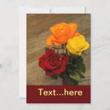 Modèle de carton d'invitation de mariage