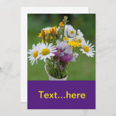 Invitation Modèle de carton d'invitation de mariage (Devant / Derrière)