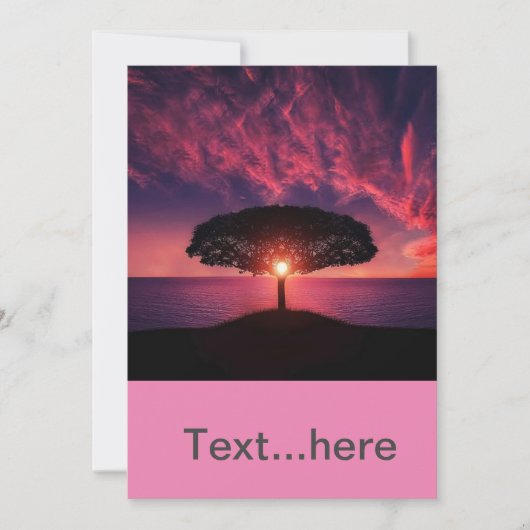 Invitation Modèle de carton d'invitation de mariage (Devant)