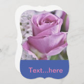 Invitation Modèle de carton d'invitation de mariage (Devant / Derrière)