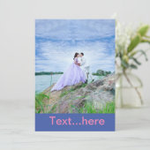 Invitation Modèle de carton d'invitation de mariage (Debout devant)