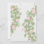 Invitation Modèle de carton d'invitation de mariage à motif f (Dos)