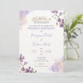 Invitation Modèle de carton d'invitation Nikkah islamique mod (Debout devant)