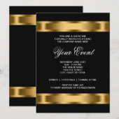 Invitation Modèle de carton d'invitation pour soirée d'entrep (Devant / Derrière)