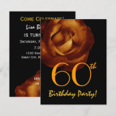 Invitation Modèle de carton d'invitation pour une fête d'anni (Devant / Derrière)