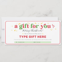 Modèle de certificat de bon cadeau de Noël personn