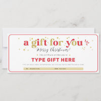 Modèle de certificat de bon cadeau de Noël personn