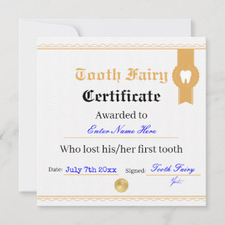 Invitation Modèle de certificat de dentifrice