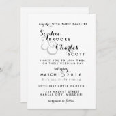 Invitation modèle de charme moderne de 5" x 7" (Devant / Derrière)