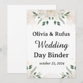 Invitation Modèle de classeur de mariage imprimable Mariage (Devant / Derrière)