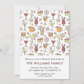 Invitation Modèle de cocktail pour soirée de Noël (Devant)