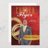 Invitation modèle de conception de la circulaire d'église (Devant / Derrière)