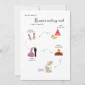 Invitation Modèle de date à sauvegarder pour la semaine de ma (Devant)