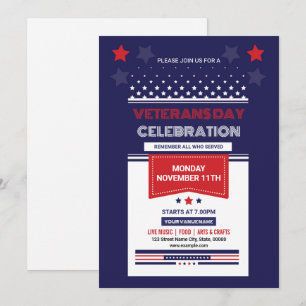 Invitation Modèle de dépliant pour la Journée des vétérans