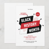 Invitation Modèle de dépliant pour le Mois de l'histoire des (Devant / Derrière)