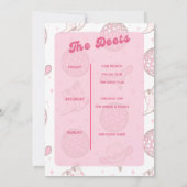 Invitation Modèle de dernière fête de bachelorette rodeo (Dos)