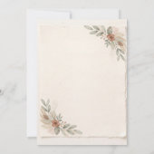 Invitation Modèle de détails de mariage (Dos)