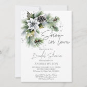 Invitation Modèle de douche nuptiale hivernale (Devant)