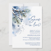 Invitation Modèle de douche nuptiale hivernale (Devant)