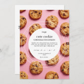 Invitation Modèle de Étiquette alimentaire de chalet imprimab (Devant / Derrière)