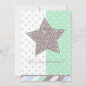 Invitation Modèle de fête d'anniversaire audacieux pour garço (Dos)