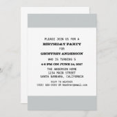 Invitation Modèle de fête d'anniversaire enfant (Devant / Derrière)