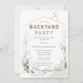 Invitation Modèle de fête dans le jardin modifiable (Devant)