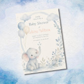 Invitation Modèle de fête de naissance de bébé garçon neutre