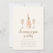 Invitation modèle de fête de pâtisserie française  (Devant)