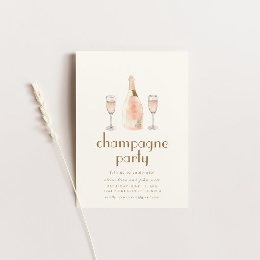 Invitation modèle de fête de pâtisserie française 